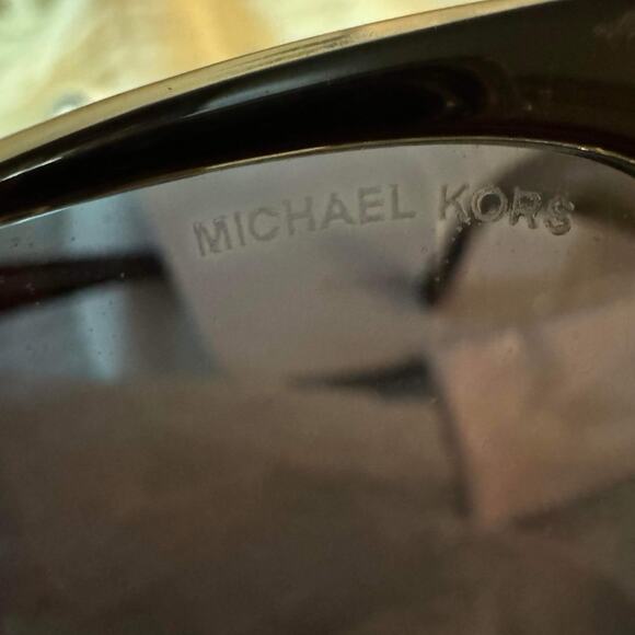 Michael Kors MK6003 Slazburg Sunglasses Black-Blue With Blue Gray Lenses W Case